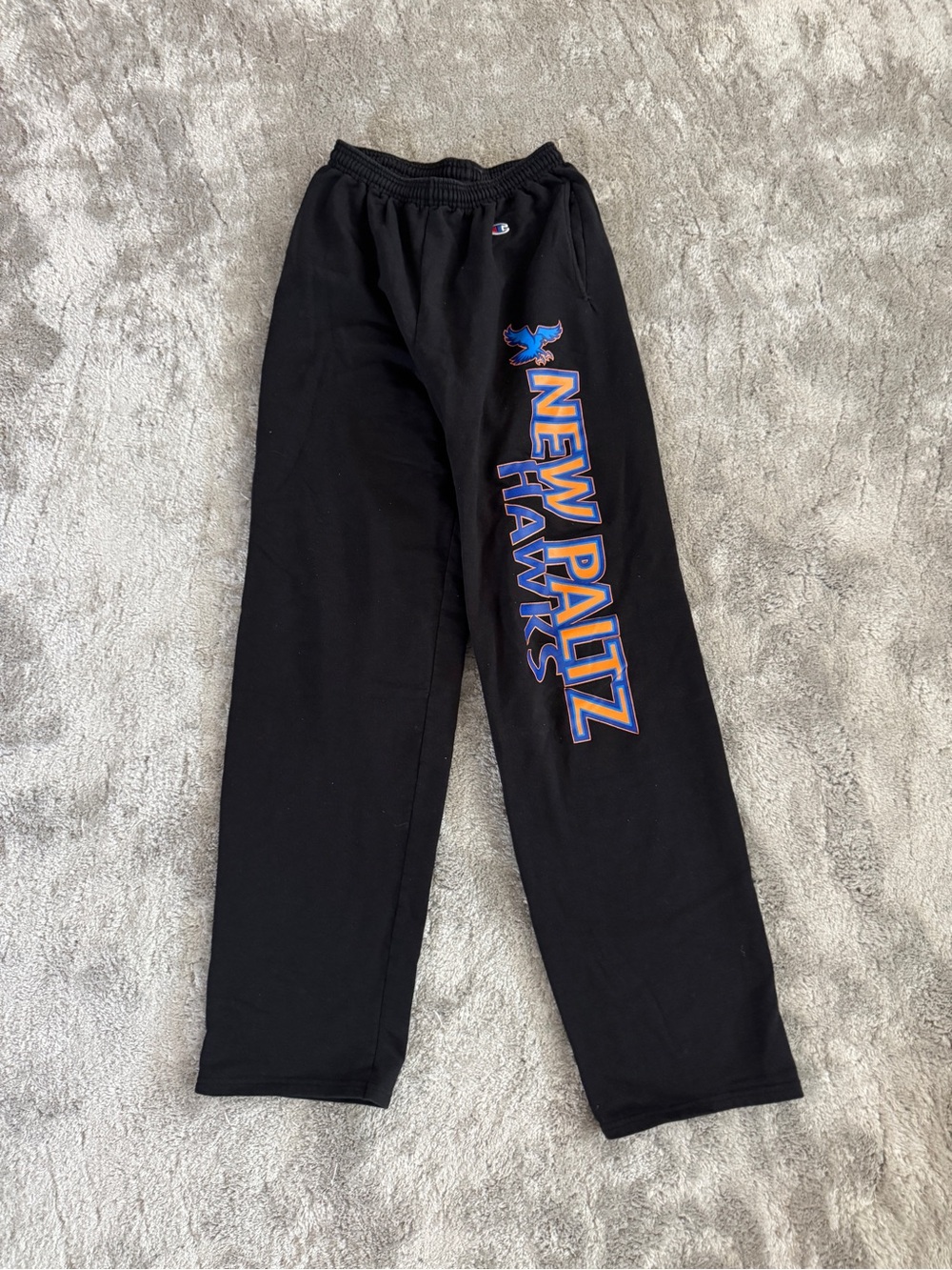 Champion Black SUNY New Paltz Hawks Wide Leg Sweatpants